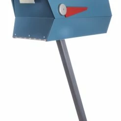 Modbox USA, Inc. ModboxUSA Mid-Century Modern Curbside Mailbox | One Color, Satin Pearl Blue -EZ Vane Shop 31d12500073dcd69 2626 w800 h800 b0 p0