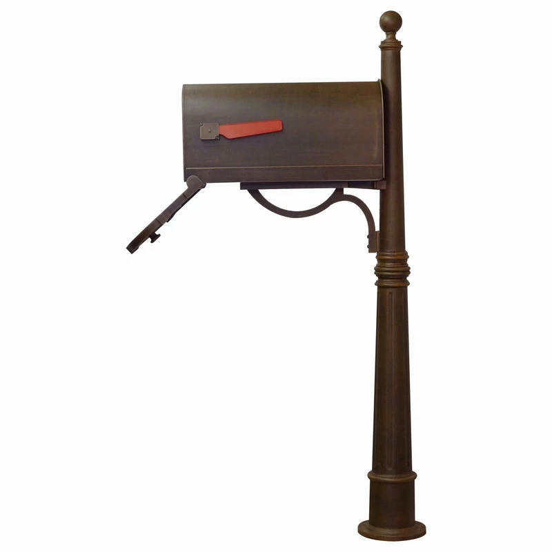 Special Lite Products Company Savannah Curbside Mailbox With Ashland Mailbox Post Unit, Copper - Image 6