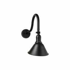 Affordable Quality Lighting Adjustable Metal Gooseneck Sign Light, Black