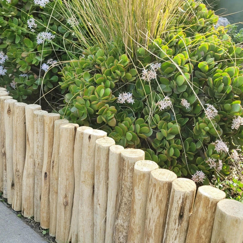 Backyard X-Scapes Natural Eucalyptus Wood Solid Log For Landscape Edging Lawn Garden Fence Borders - Image 6