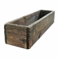 Red Oak Road 24" Rustic Cedar Planters Box, Tall Version, Aged Rustic, 6"
