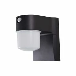 PowerZone Power Zone O-JJ-700-MB Motion-Activated LED Security Light, Black, 9W, 700 Lm