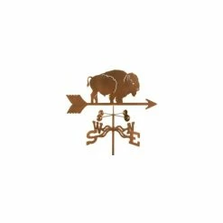 EZ Vane LLC Bison Weathervane With Post Mount