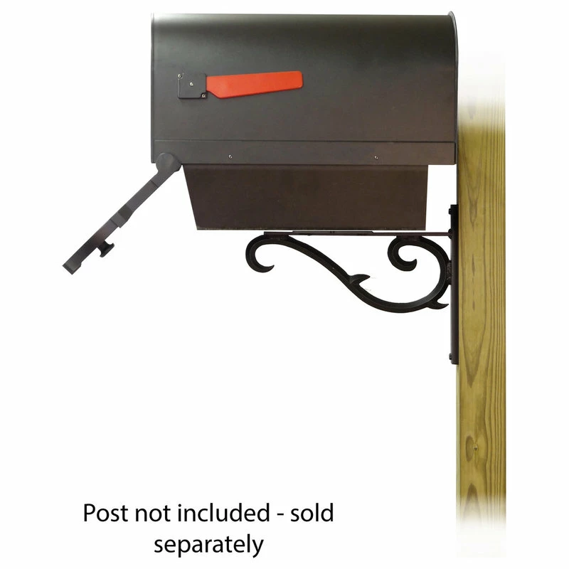 Special Lite Products Company Savannah Mailbox With Newspaper Tube & Sorrento Front Mailbox Mounting Bracket - Image 5