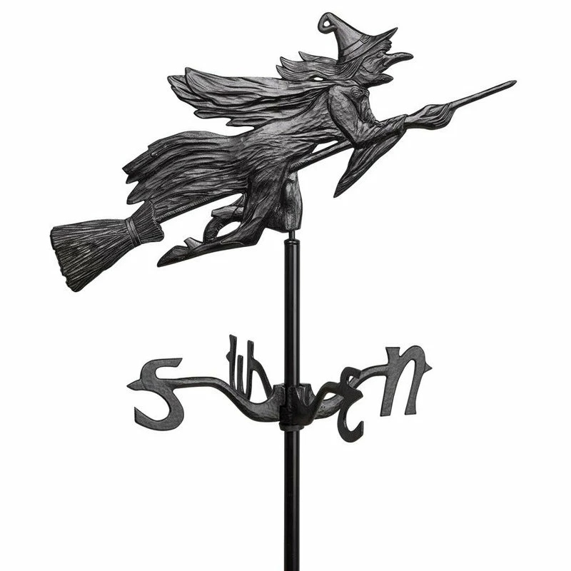 Design Toscano Witch Weathervane Rooftop 3 Design Toscano Witch Weathervane Rooftop