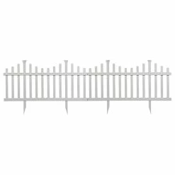 WamBam Fence Inc. No-Dig 2-Panel Vinyl Picket Garden Fence Set