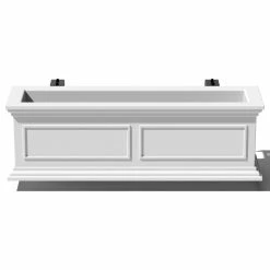 Veradek Brixton Window Box Planter With Bracket, 36", White