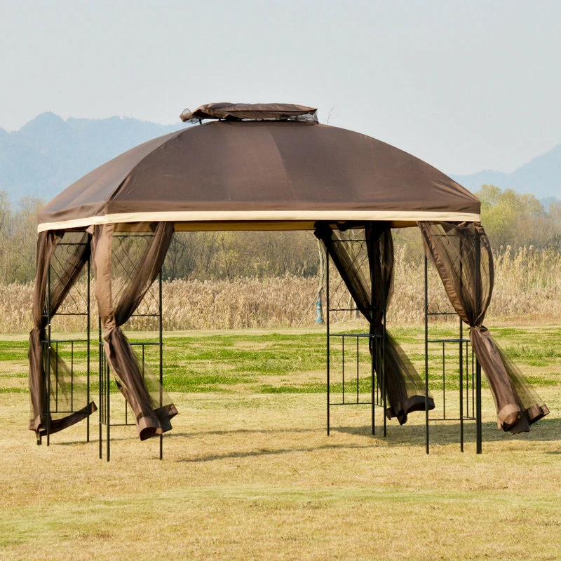VidaDeals Outdoor 10'x10" Gazebo - Brown - Image 2