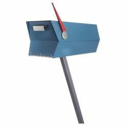 Modbox USA, Inc. ModboxUSA Mid-Century Modern Curbside Mailbox | One Color, Satin Pearl Blue -EZ Vane Shop 46911e24073dcd6f 2626 w800 h800 b1 p0