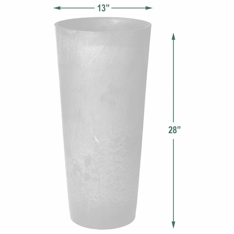 Arcadia Garden Products Contempo Tall Round Planter, Black - Image 4