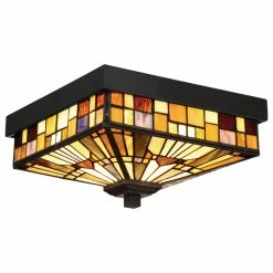 Quoizel TFIK1611 Inglenook 2 Light 11"W Outdoor Flush Mount - Valiant Bronze