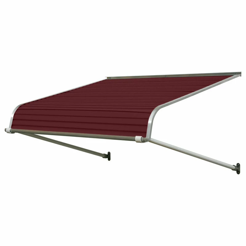 NuImage Awnings 1100 Series Aluminum Door Canopy 54"x54" Projection, Burgundy