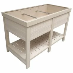 New Age Garden EcoFLEX Rectangular Elevated Garden/Flower Planter, 48"