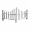 Vita 48 1/2"W X 48 1/2"D X 31 5/8"H Country Corner Picket, White