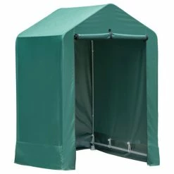 ShelterLogic Garden Storage Shed - Steel Frame & Water Resistant - 4' X 4' X 6'