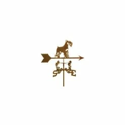 EZ Vane LLC Schnauzer Weathervane With Post Mount