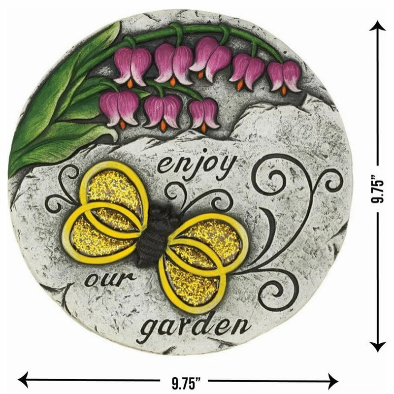 Zingz & Thingz Multicolored Enjoy Our Garden Stepping Stone - Image 3