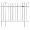 WamBam Fence Inc. No-Dig White Vinyl Burbank Gate Kit