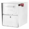 Architectural Mailboxes Oasis Classic Post Mount Mailbox, White