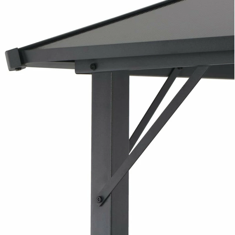 Vida XL International B.V. VidaXL Gazebo With Roof Aluminum Black Outdoor Patio Canopy Shelter Party Tent 6 Vida XL International B.V. VidaXL Gazebo With Roof Aluminum Black Outdoor Patio Canopy Shelter Party Tent - Image 4