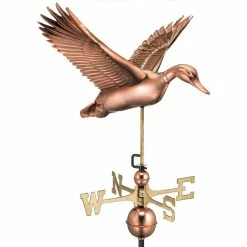 Good Directions, Inc. Flying Duck Weathervane, Pure Copper