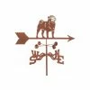 EZ Vane LLC Pug Weathervane With Post Mount