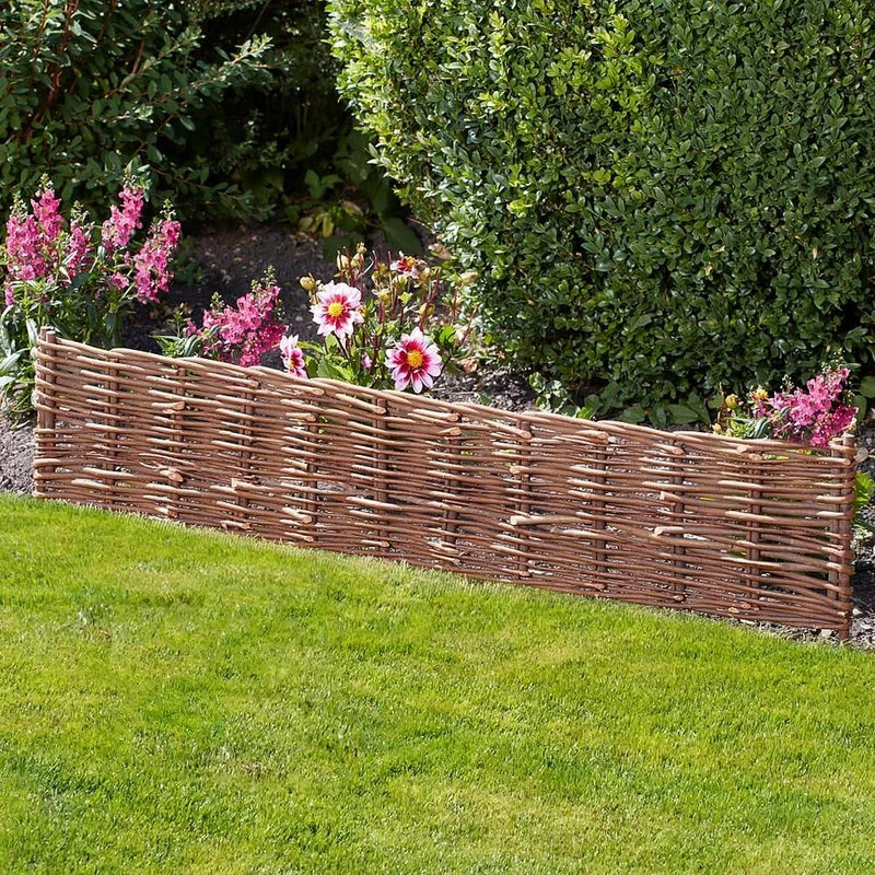 Master Garden Products Extra Long 6' Flexible Woven Willow Edging - Image 3