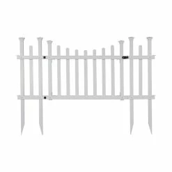 WamBam Fence Inc. Madison Vinyl Gate Kit With Fence Wings, Unassembled