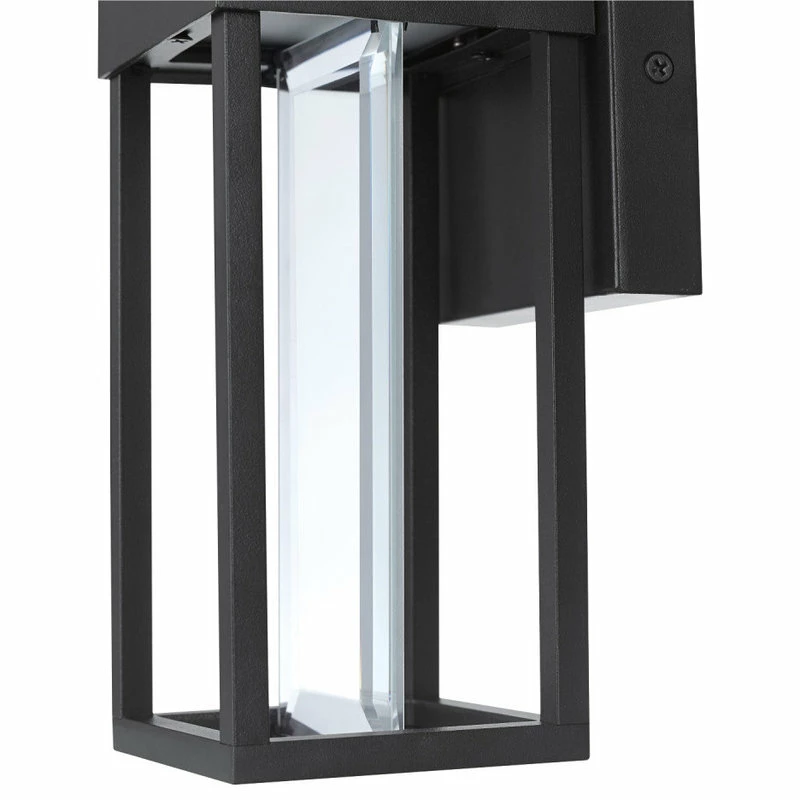 Globe Electric Bowie Integrated LED Matte Black Outdoor Indoor Wall Sconce - Image 2
