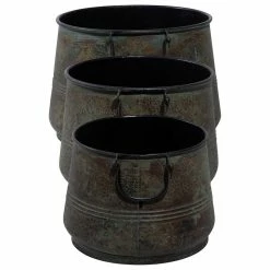 Brimfield & May Rustic Brass Metal Planter 69183 16 Brimfield & May Rustic Brass Metal Planter 69183 -EZ Vane Shop 63e169a70195674d 8052 w800 h800 b1 p0