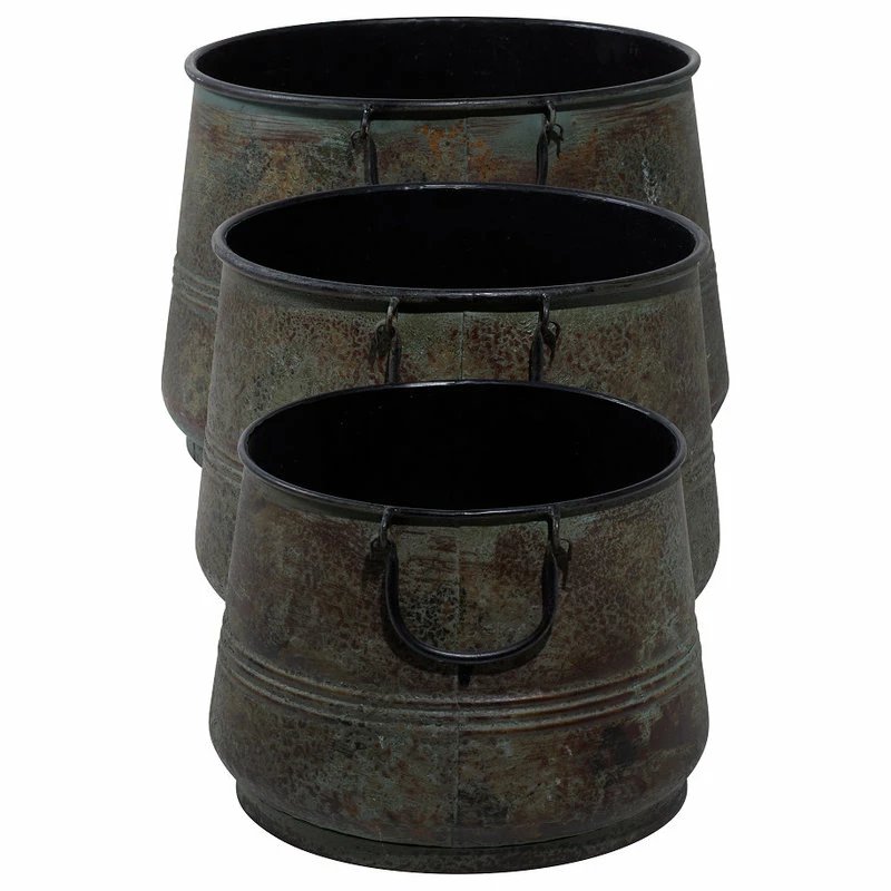 Brimfield & May Rustic Brass Metal Planter 69183 7 Brimfield & May Rustic Brass Metal Planter 69183 - Image 5