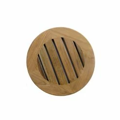 Master Garden Products Natural Round Teak Wood Garden Paver