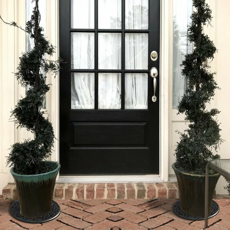 A1 HOME COLLECTIONS LLC A1HC Rubber Multi Functional-Garden Stepping Stone Mat, 14"X14", Black Set Of 3 - Image 7