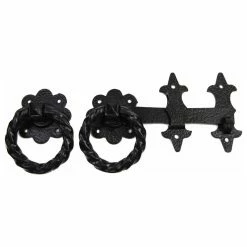Gatemate Antique Style Gate Latches, Black, 8", Latch
