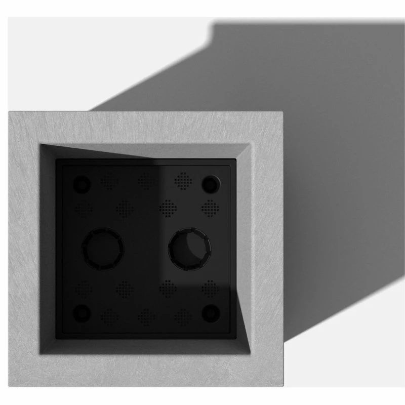 Veradek Brixton Cube Planter, 20", Gray - Image 3