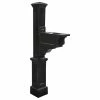 Mayne - Outdoor Products Of Distinction 8"W X 26"D X 56"H Dover Mailbox Post, Black