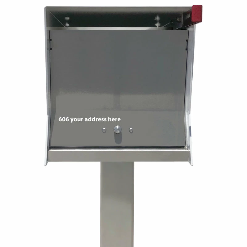 TedStuff The RetroBox With Locking Doors. Modern Pole Mounted Mailbox, Pole Not Included. 4 TedStuff The RetroBox With Locking Doors. Modern Pole Mounted Mailbox, Pole Not Included. - Image 2