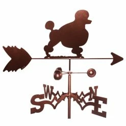 Null Poodle Weathervane With Garden Mounting