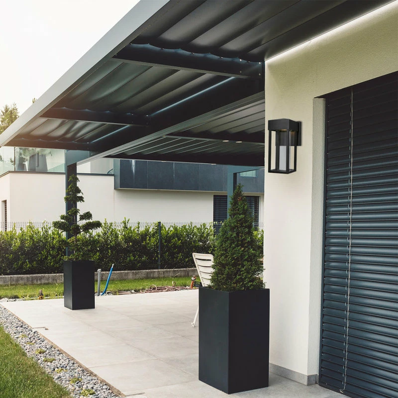 Globe Electric Bowie Integrated LED Matte Black Outdoor Indoor Wall Sconce - Image 4