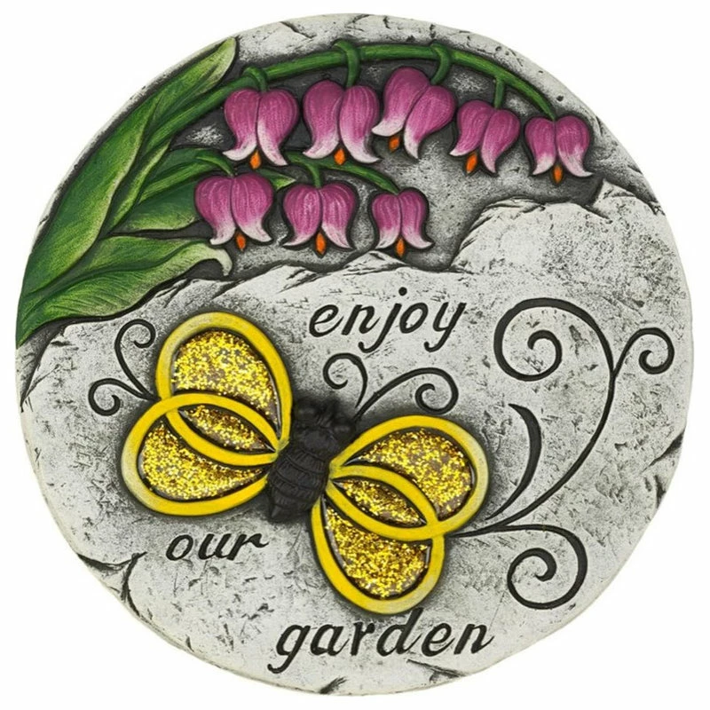 Zingz & Thingz Multicolored Enjoy Our Garden Stepping Stone