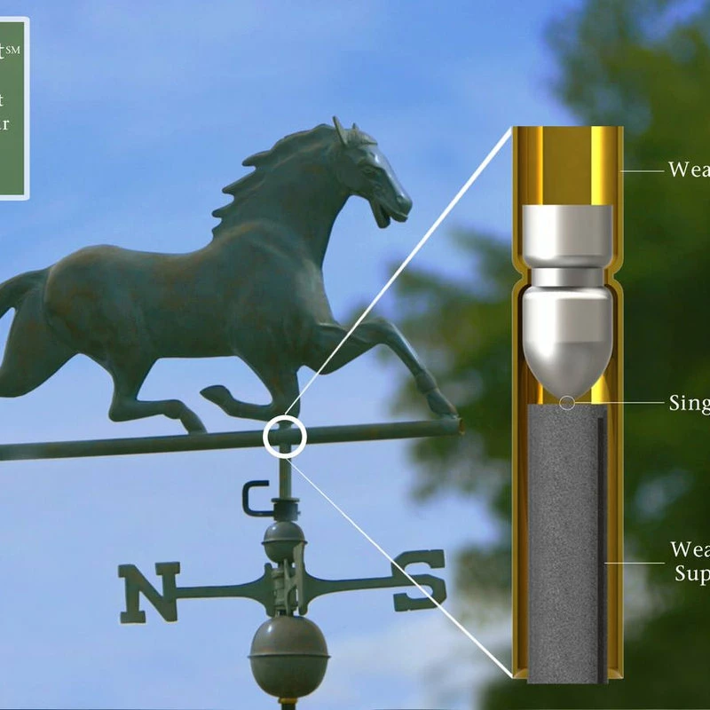 Good Directions, Inc. Horse Weathervane, Blue Verde Copper - Image 2