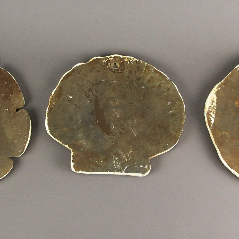 Chesapeake Bay Ltd Set Of 3 Ceramic Sand Dollar Sea Shell Stepping Stones Hanging Decorative Art - Image 3