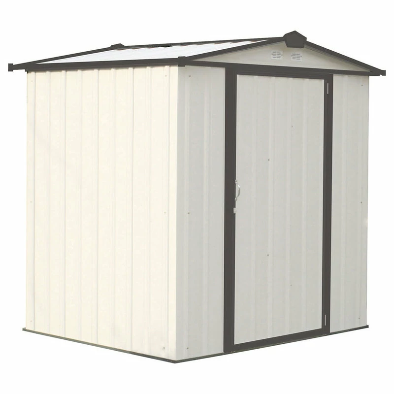 ShelterLogic Arrow Storage Products Galvanized Low Gable Steel 6'x5' Shed, Charcoal