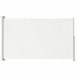 Vida XL International B.V. VidaXL Patio Retractable Side Awning 86.6"x118.1" Cream Sunshade Garden Screen