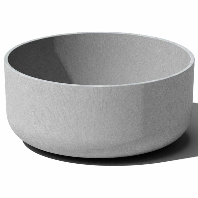 Veradek Pure Series Kona Bowl 14" Planter, Gray