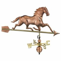 Good Directions, Inc. Horse Weathervane With Arrow, Pure Copper
