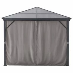 GDFStudio GDF Studio Bali Outdoor 10'x10' Aluminum Framed Gazebo With Curtains, Gray/Black 20 GDFStudio GDF Studio Bali Outdoor 10'x10' Aluminum Framed Gazebo With Curtains, Gray/Black -EZ Vane Shop 72b1496202382c94 8199 w800 h800 b1 p0