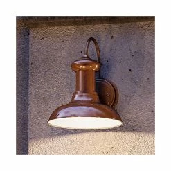 Urban Ambiance Luxury Industrial Outdoor Wall Light, Palermo Series, Copper Finish