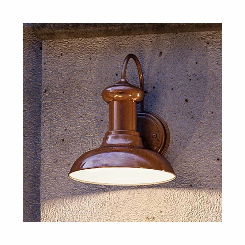 Urban Ambiance Luxury Industrial Outdoor Wall Light, Palermo Series, Copper Finish