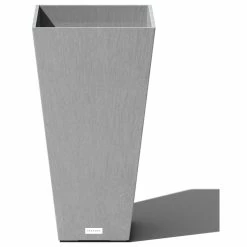 Veradek Midland Tall Square Planter, Gray, 26''